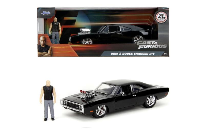 Rychle a zběsile 1970 Dodge Charge 1:24 a figurka Dom Toretto